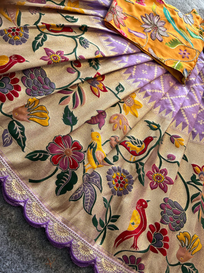 Kids Dola silk festival pavada sets