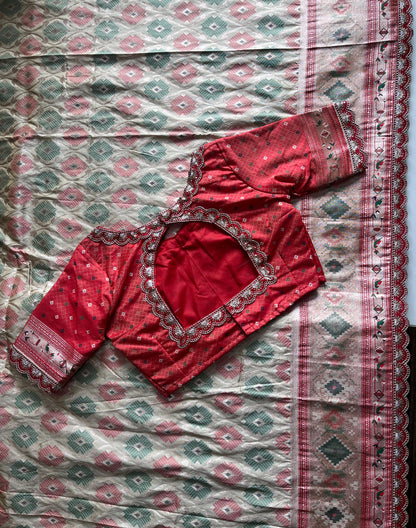 Banarasi Pattu saree luxe with stitched Blouse