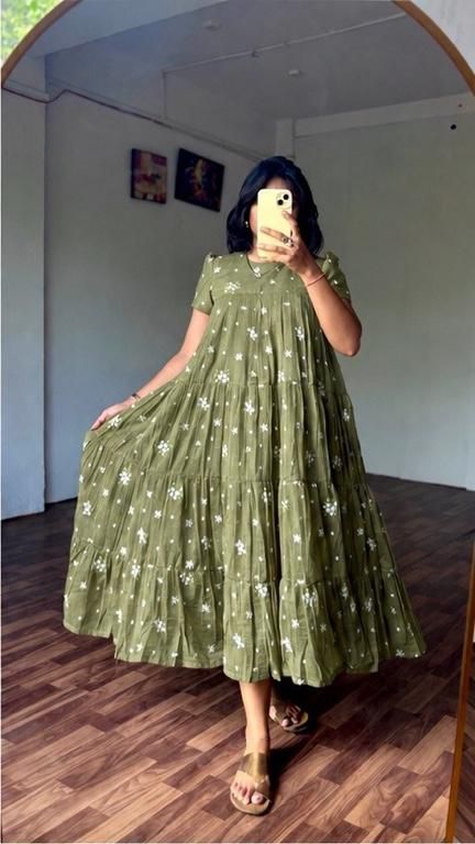 Cafe elegance Mul Chanderi gowns