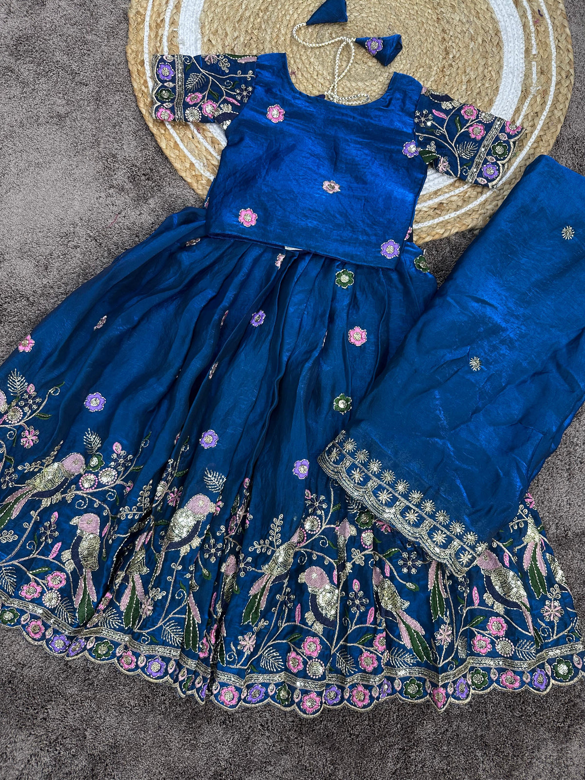 Kids Cute Lehenga set with dupatta for festival