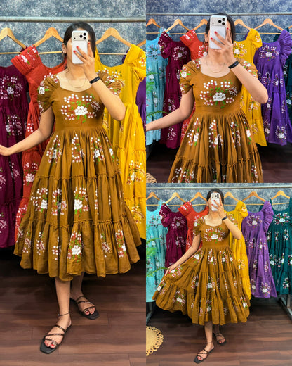 South mull cotton embroidery cafe gowns