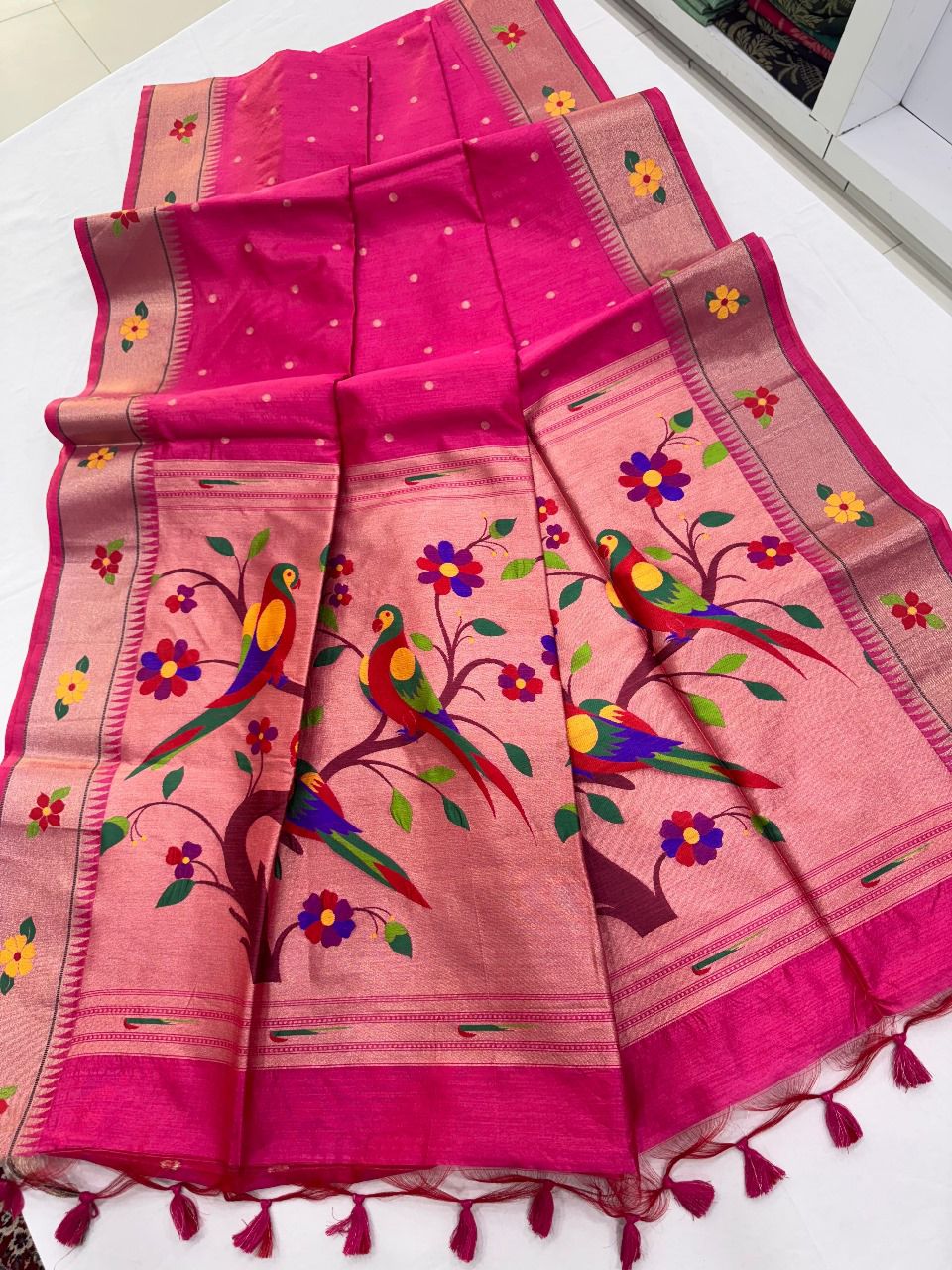Tussar silk  Paithani Classic sarees