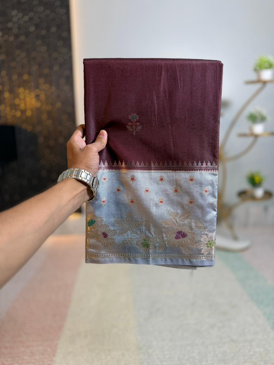 Banarasi fancy trending Alfi designer saree