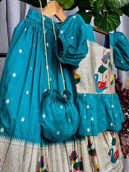 Cute South Indian style  Paithani sets ✨