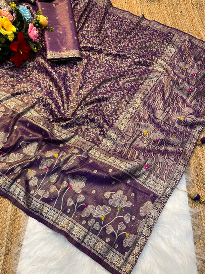 Soft Banarasi’s Katan tisuue silk classic sarees