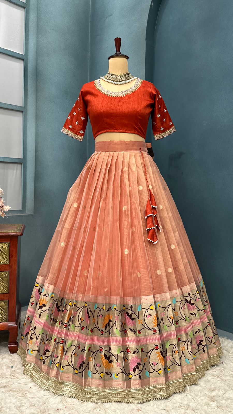 Kota Meenakari Desginer festival lehenga