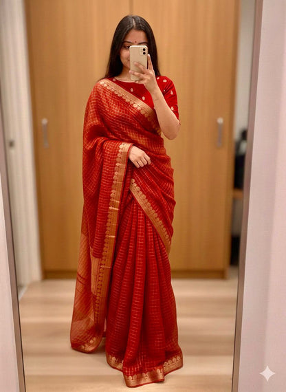 Viscose Georgette Budget Sarees