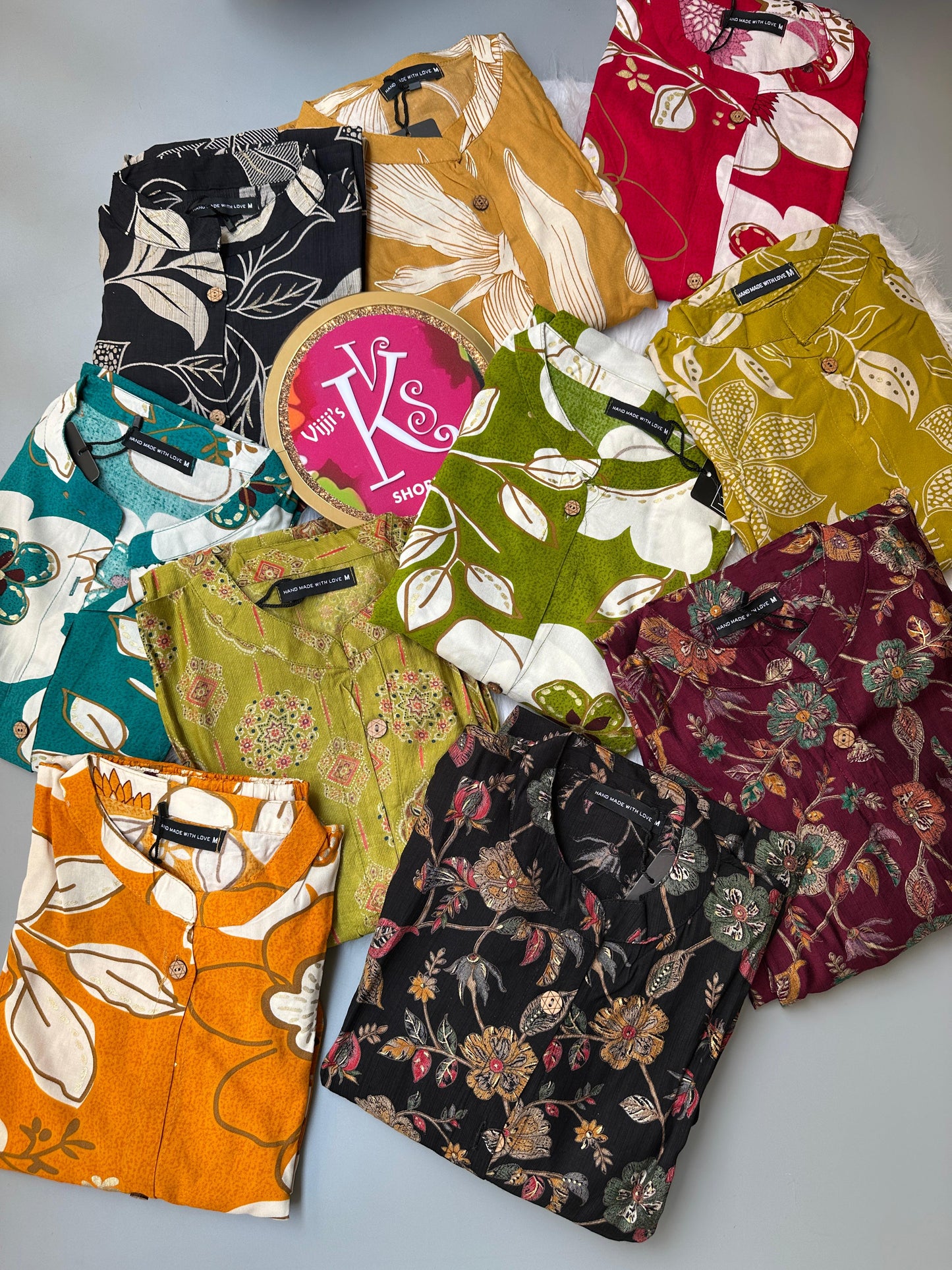 Summer special floral co-ord kurti sets