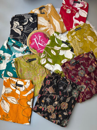 Summer special floral co-ord kurti sets