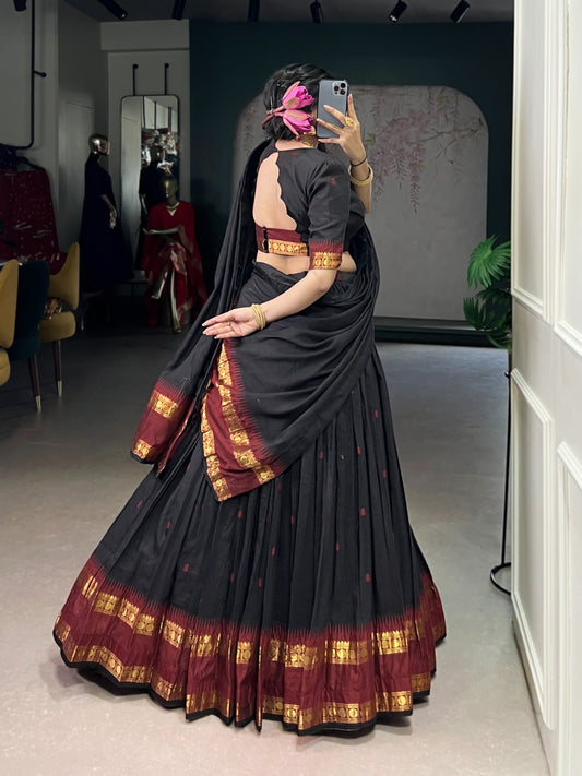 Diwali Pure Chanderi Zari
Lehenga