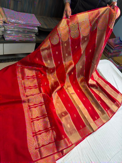 Banarasi raw mango soft silk saree