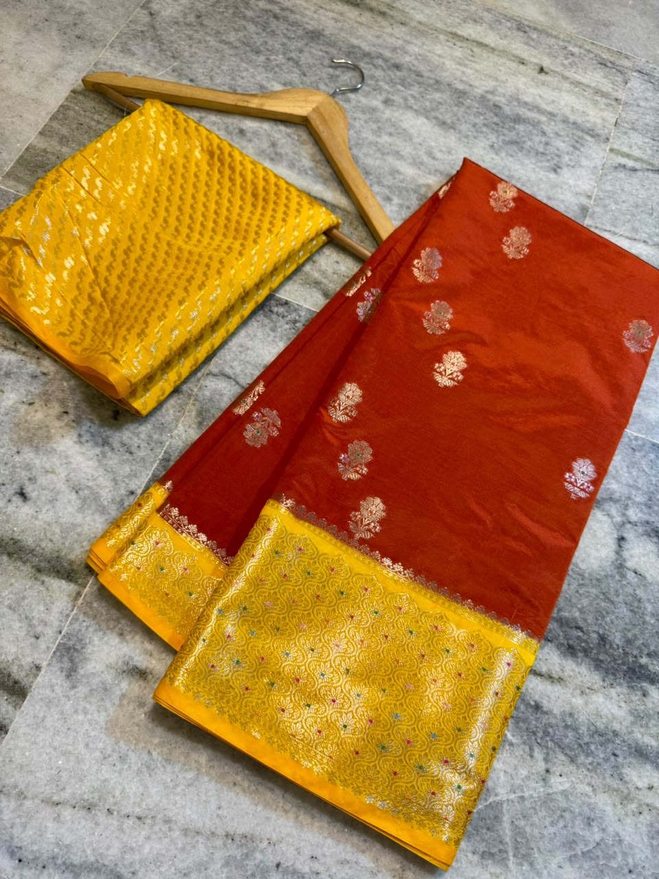 Banarasi katan zari soft fab budget sarees