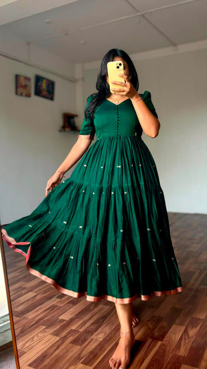 Narayanpet Mercerized Cotton tradition Gown