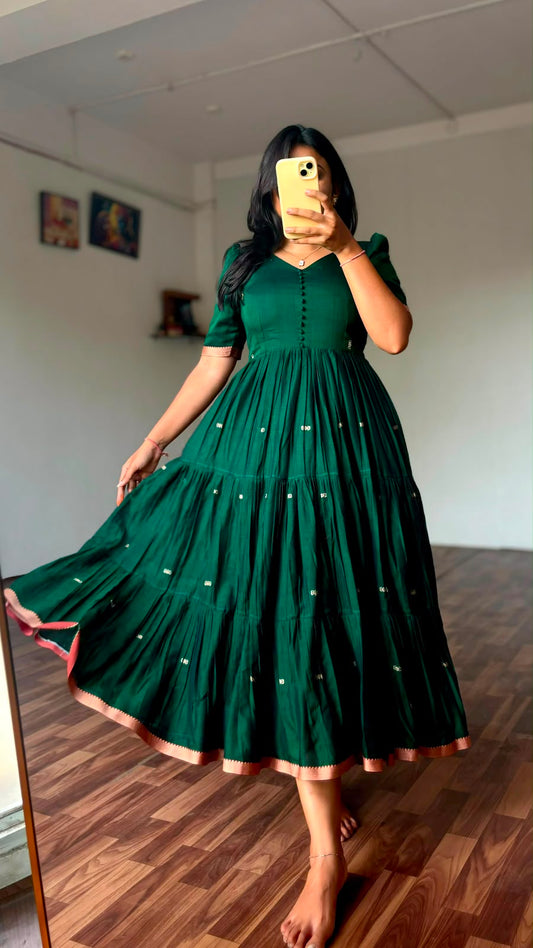 Narayanpet Mercerized Cotton tradition Gown