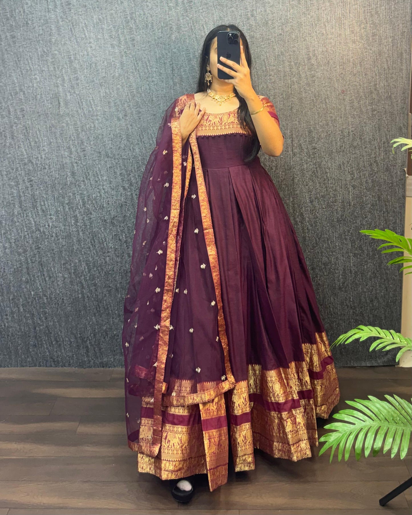 Narayana Silk Butterfly Desginer Classic Gowns