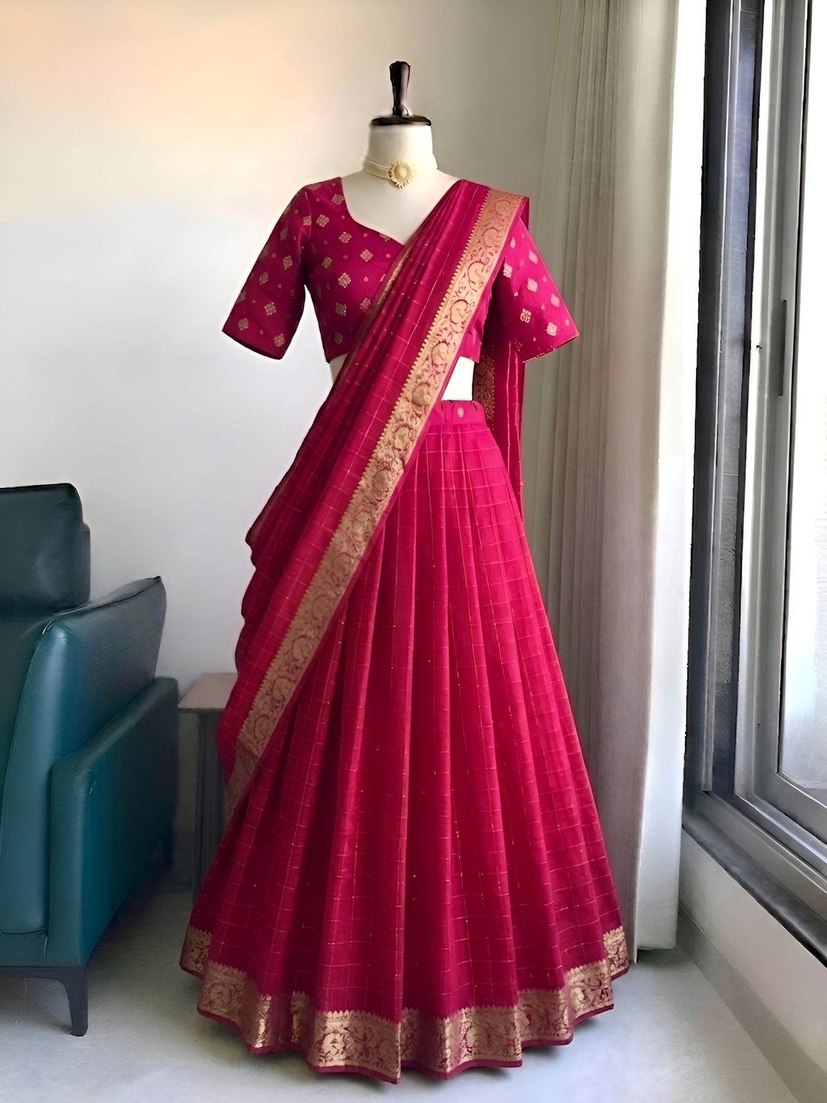 Viscose butta Georgette Designer  lehenga