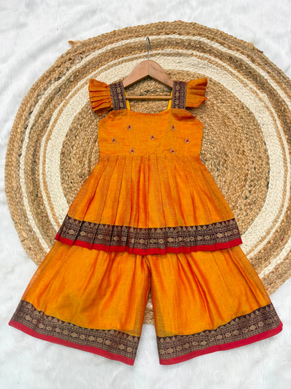 Kids narayanpet sharara cute sets