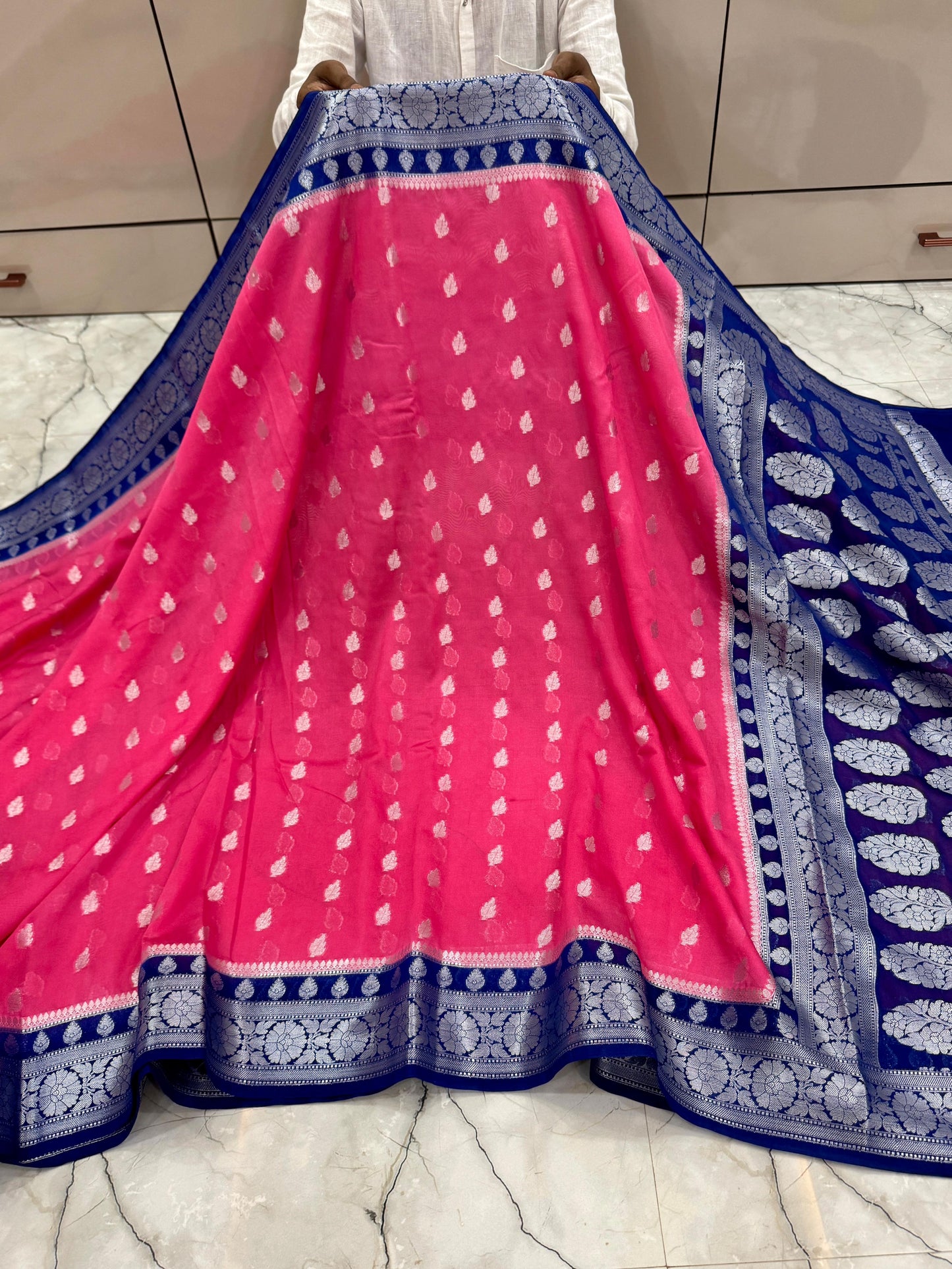 Banarasi Semi Georgette budget sarees
