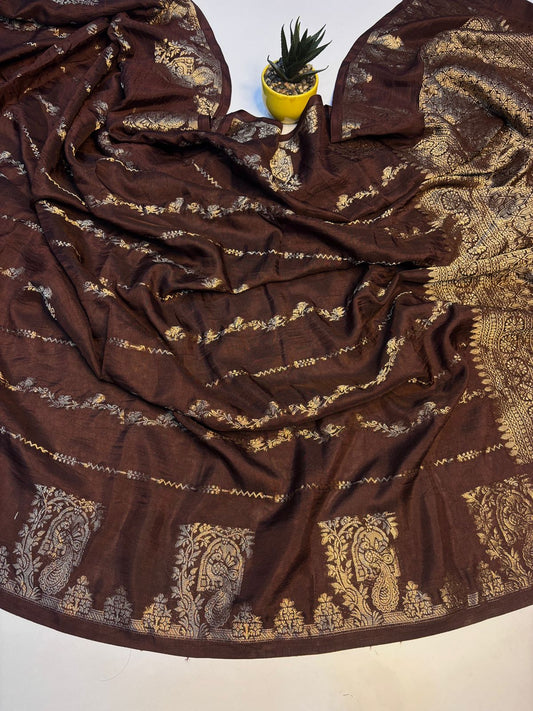 Khadi budget Russian butti sarees