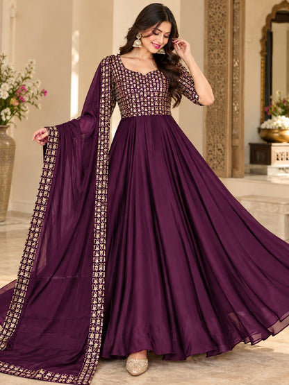 Radha rangoli cafe gown