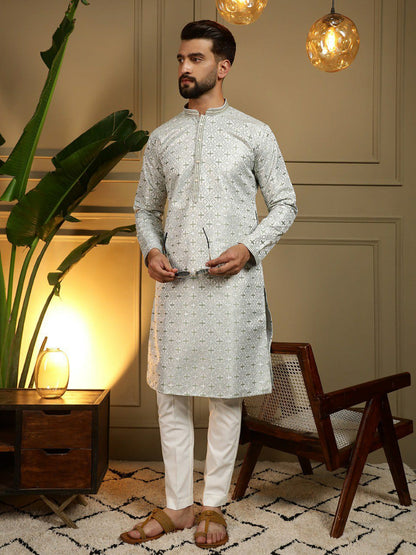 Semi Party wear gents kurta with paijama sets