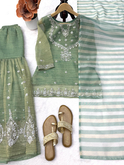 Anarkali model Sharara sets