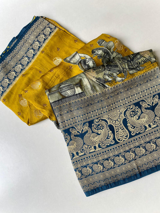 VISCOSE CRAPE GEORGETTE KALAMKARI Luxe