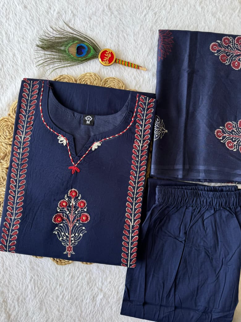 Mul cotton office wear kurti sets