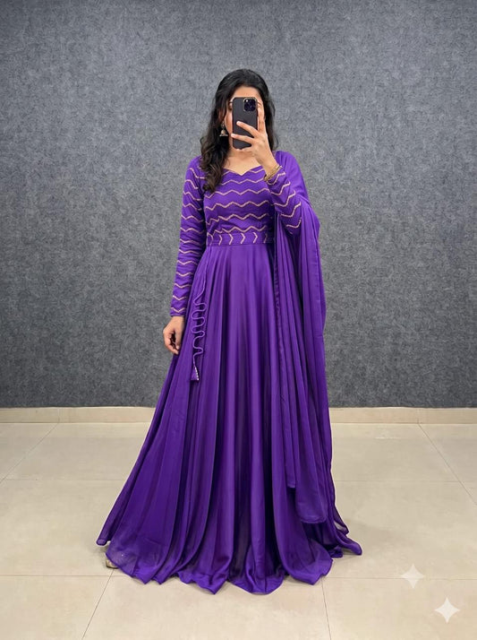 Rangoli silk cafe gowns