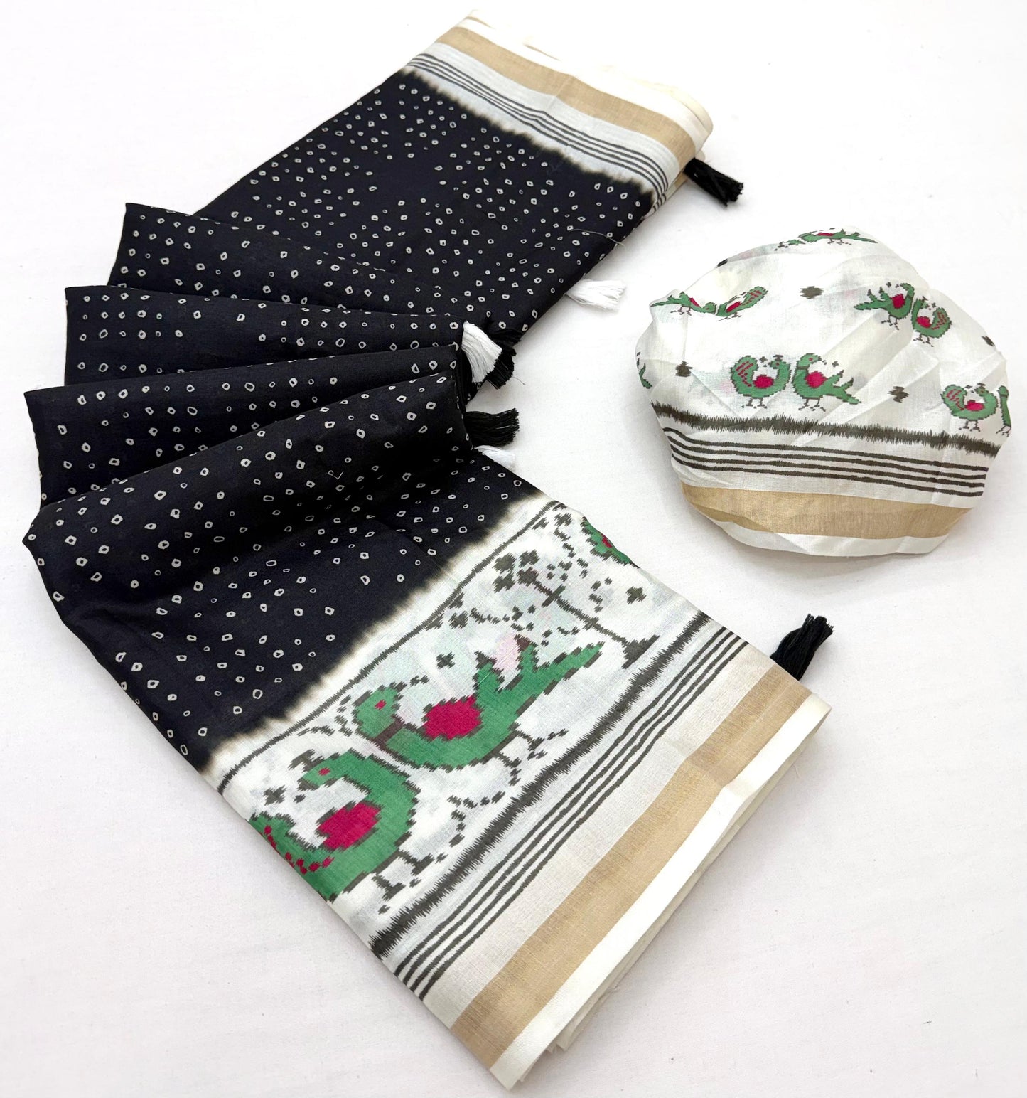 Cotton tissue budget saree