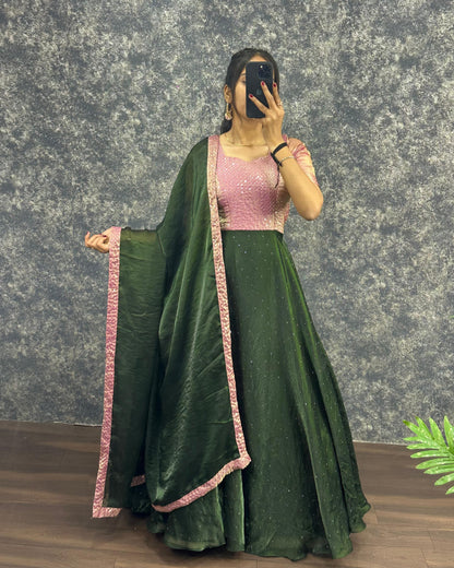 Café Style Soft fendy gowns
