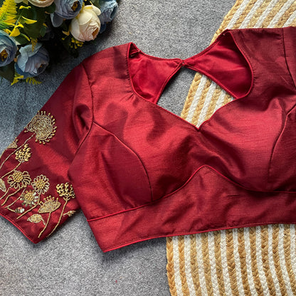 Premium Milan silk ready to wear blouse
