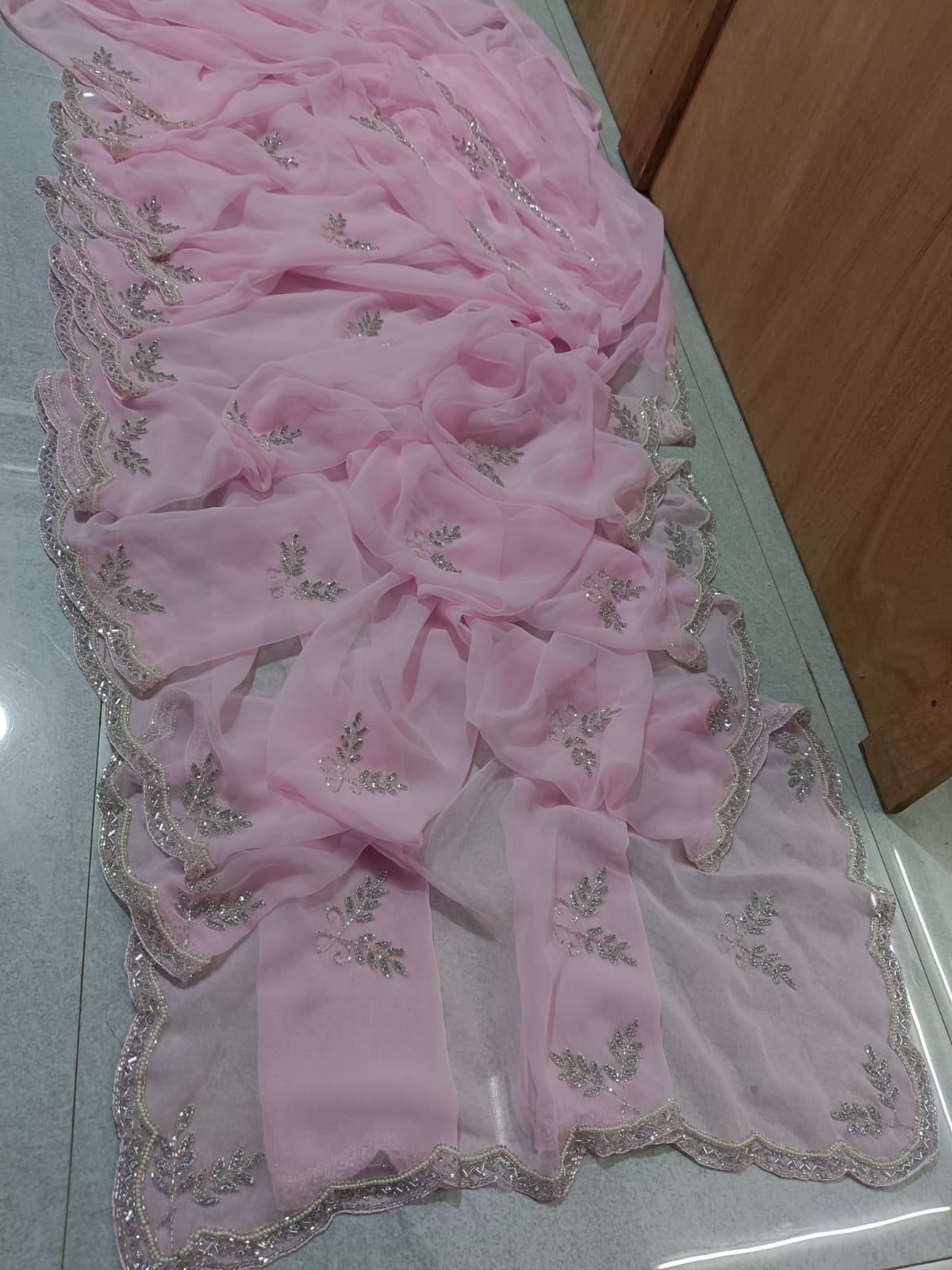 Handwork trending georgette sarees