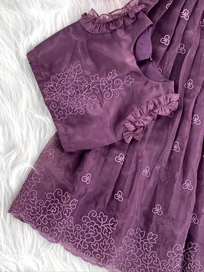 Twirl style Kids ruffles gowns