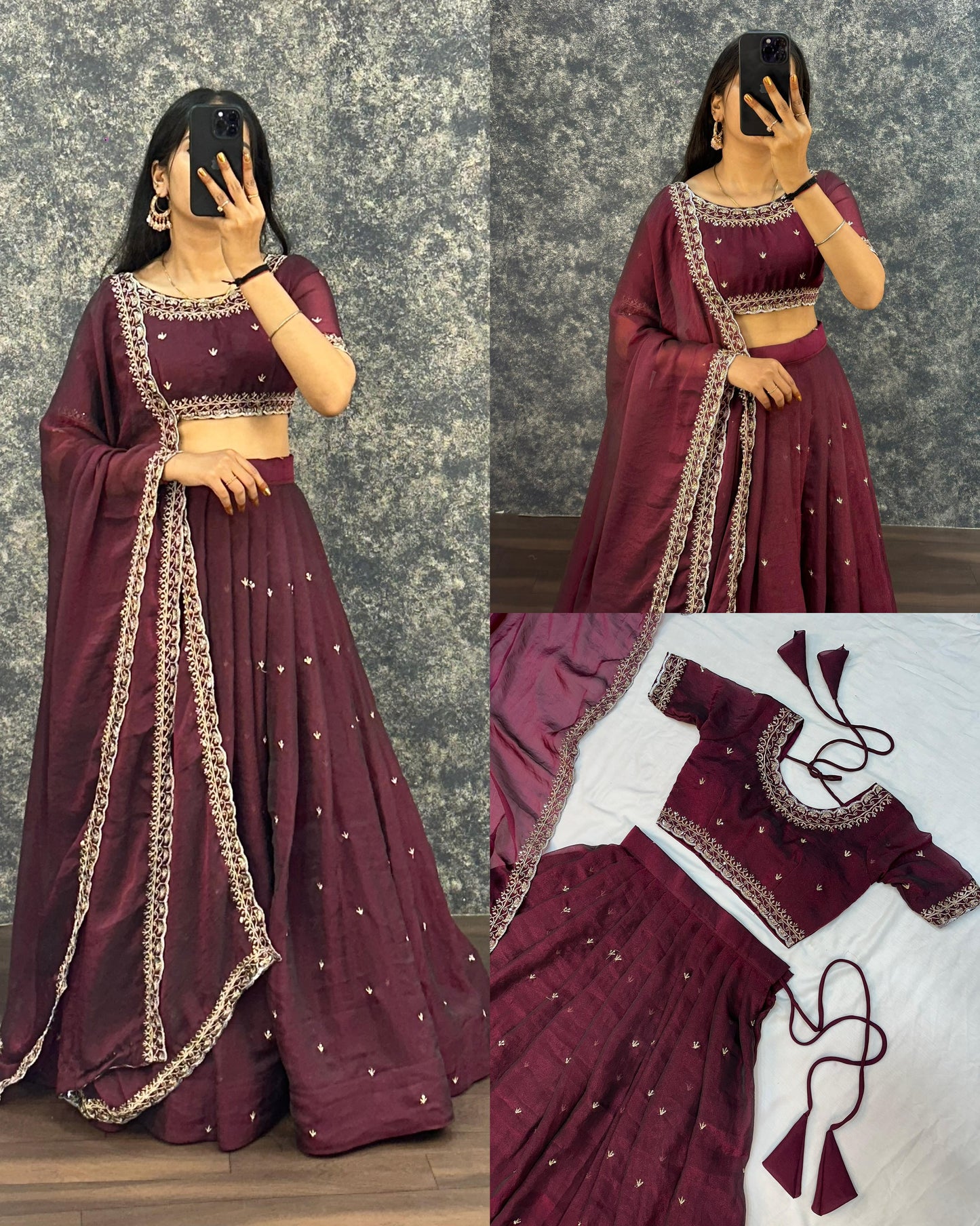 Sankranthi special Tisuue silk Lehengas