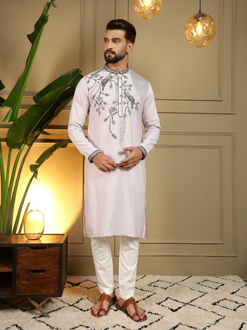 Gents work Embroidery kurta sets