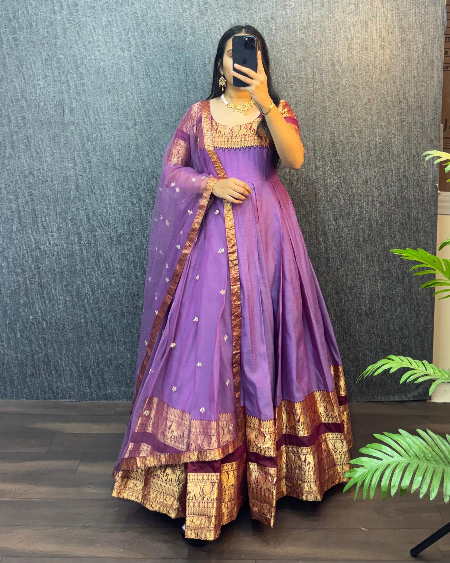 Narayana Silk Butterfly Desginer Classic Gowns