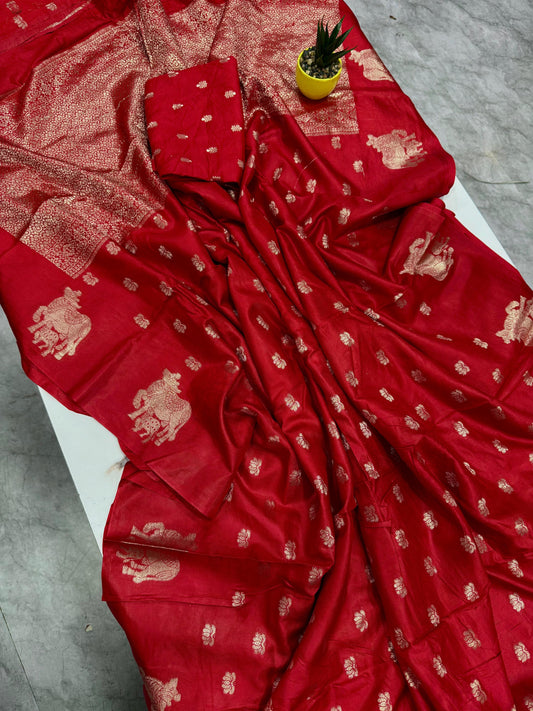 Viscose Russian crepe budget Sarees
