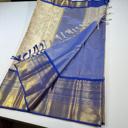 Viral Banarsi tissue chikankari jaal embroidery vintage sarees