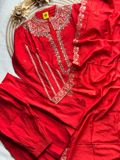 Soft Ramon elephant palazzo Kurti set