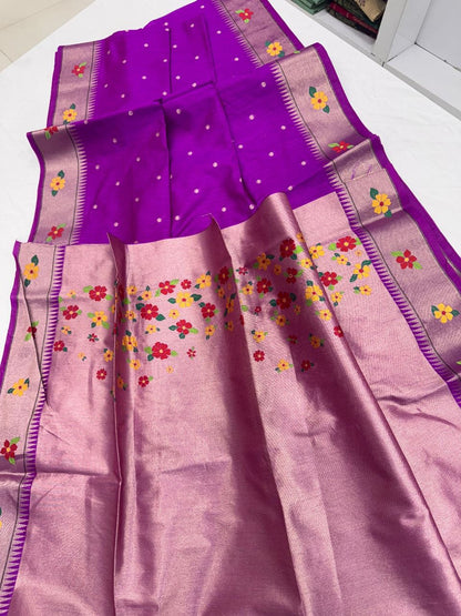 Tussar silk  Paithani Classic sarees