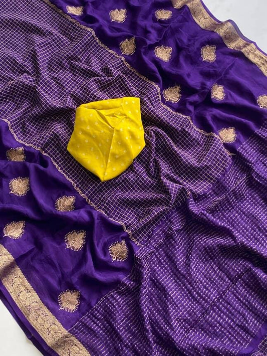 Pure Chinon  Chiffon Luxe  Sarees