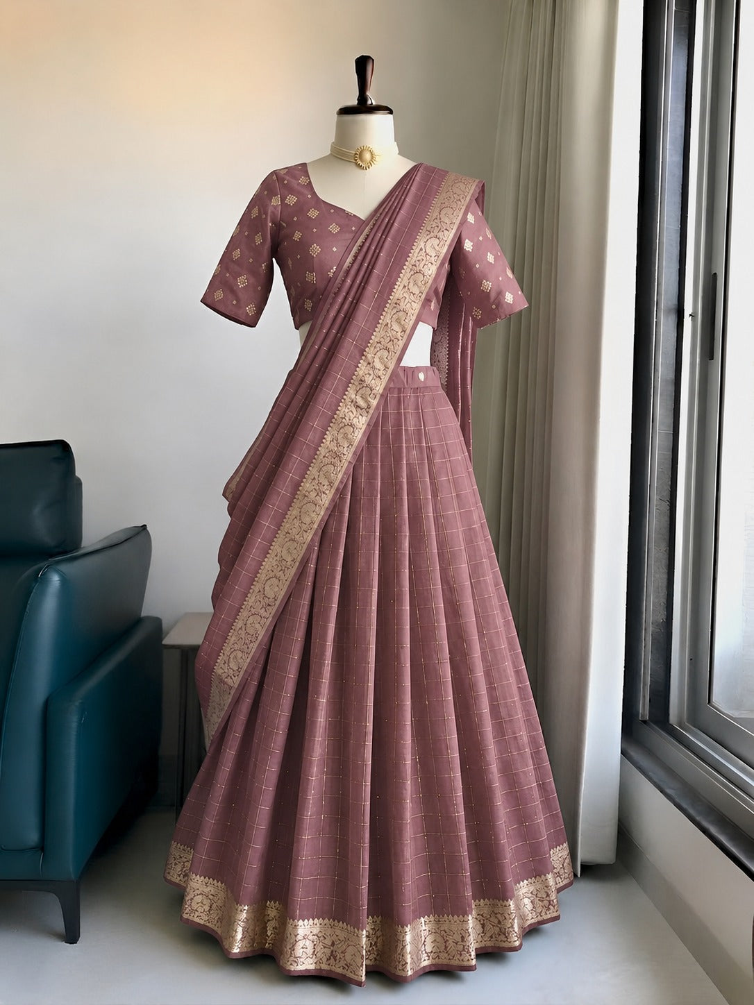 Viscose butta Georgette Designer  lehenga
