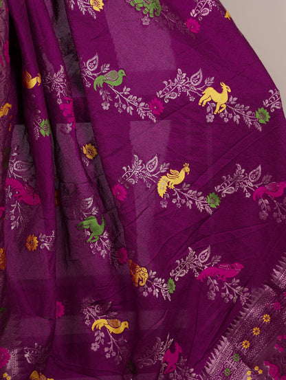 Vintage weaving stylish traditional saree