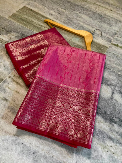 Banarasi trendy rao mango soft silk  sarees