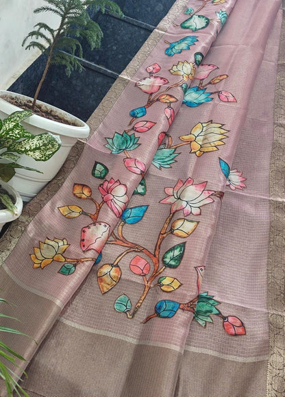Kota tissue Kalamkari classic saree