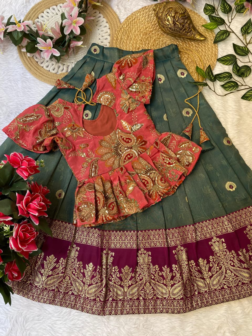Kids Self Viscose kids cute sets