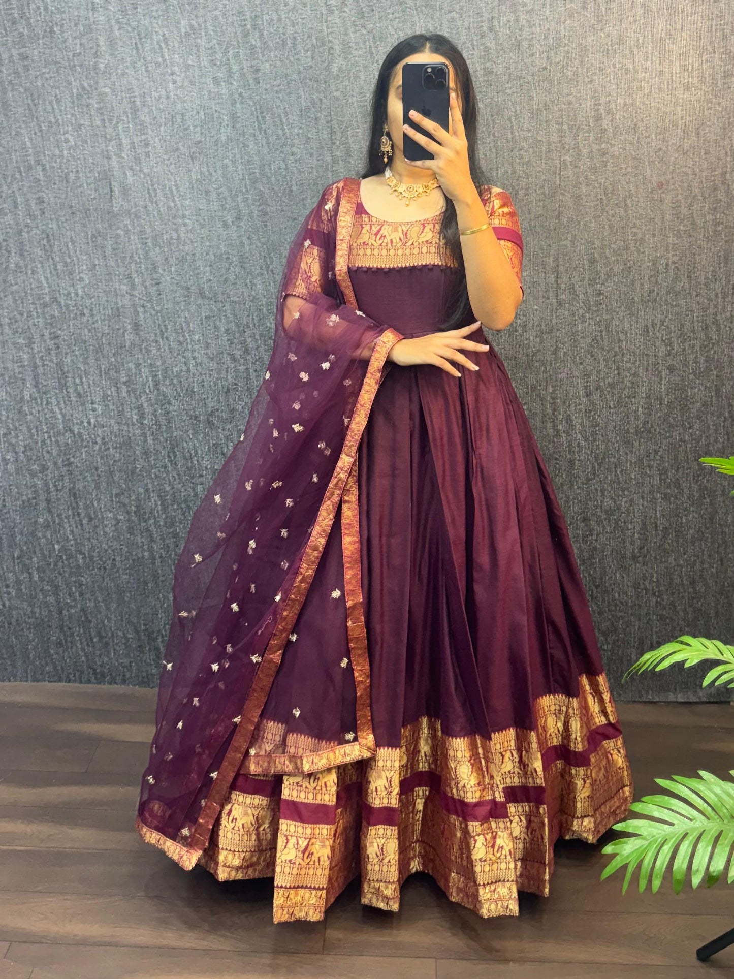 Narayana Silk Butterfly Desginer Classic Gowns