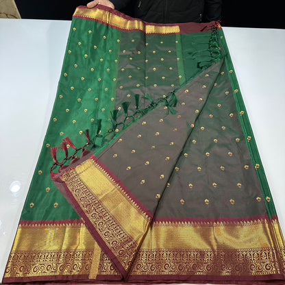 Vintage semi Gadwal traditional pattu sarees