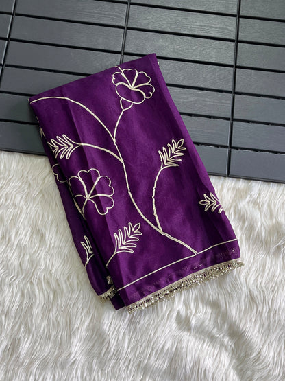 Budget Georgette gota work sarees